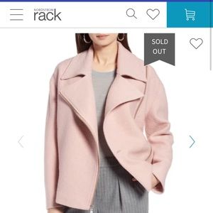 Halogen boiled wool moto jacket